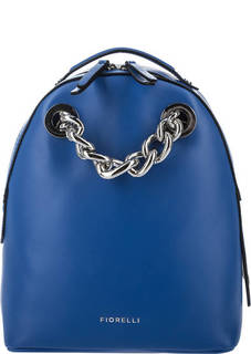 Синий рюкзак с массивной цепочкой Fiorelli