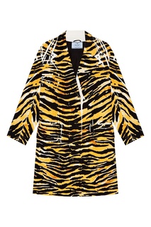 Пальто с тигровым принтом Prada