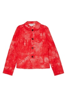 Хлопковый жакет в клетку виши Comme des Garcons Girl