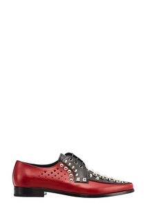 Туфли с заклепками и перфорацией Prada