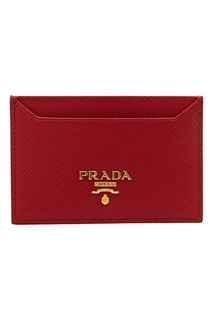 Красный чехол для карт Prada