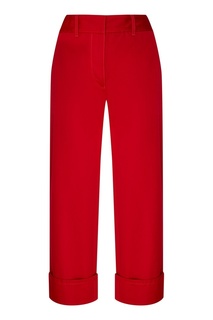 Красные короткие брюки Prada