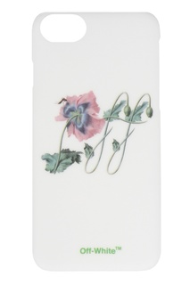 Белый чехол с маком для iPhone 8/7 Off White