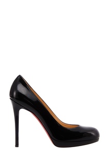 Черные лакированные туфли New Simple Pump 120 Christian Louboutin