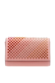 Розовый клатч с шипами Paloma Clutch Christian Louboutin