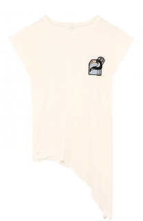 Футболка джерси асимметричного кроя Chloé