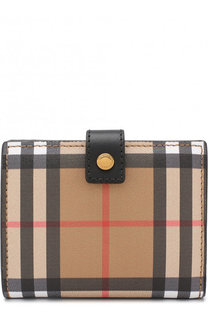 Кожаный кошелек в клетку Burberry