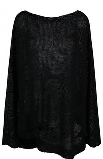Вязаный шелковый пуловер свободного кроя Yohji Yamamoto