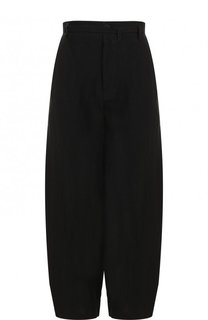 Однотонные укороченные брюки из льна Yohji Yamamoto