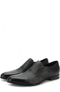 Кожаные лоферы с эластичными вставками Barrett
