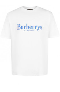 Хлопковая футболка с аппликацией Burberry