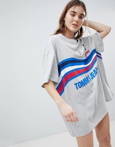 Платье с логотипом Tommy Jeans - Серый