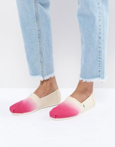 Красные туфли с эффектом деграде TOMS - Кремовый
