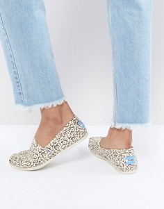 Туфли с золотистой отделкой TOMS - Бежевый