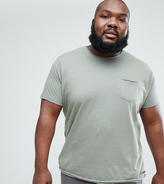 Футболка с необработанными краями Brave Soul PLUS - Зеленый