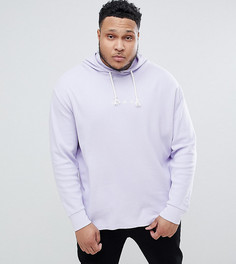 Oversize-худи из фактурного трикотажа Puma Plus - Фиолетовый