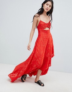 Платье макси Free People Buona Serra - Красный