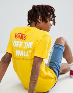 Желтая футболка с принтом на спине Vans Heritage - Желтый