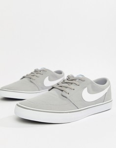 Серые кроссовки Nike SB Solarsoft Portmore II 880268-011 - Серый