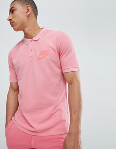 Розовое выбеленное поло Nike 886491-823 - Розовый