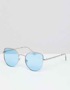 Солнцезащитные очки кошачий глаз с затемненными стеклами 7X - Синий