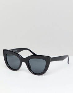 Классические солнцезащитные очки кошачий глаз 7X - Черный