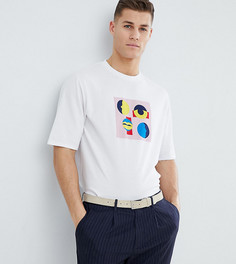 Трикотажная футболка с абстрактным принтом Noak - Белый