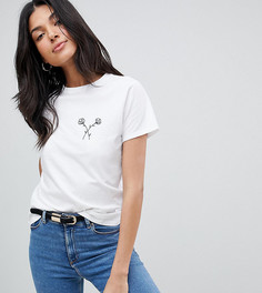 Футболка с принтом ASOS DESIGN Tall - Белый
