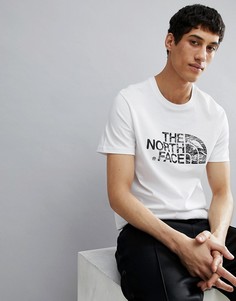 Белая футболка с логотипом The North Face Woodcut Dome - Белый