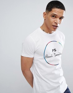 Белая футболка узкого кроя с логотипом PS Paul Smith - Белый