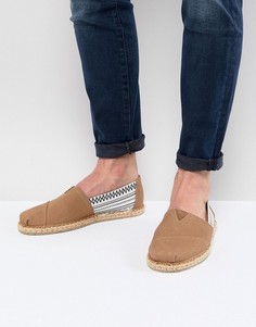 Классические эспадрильи с принтом TOMS - Коричневый