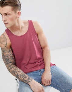 Красная удлиненная свободная майка ASOS DESIGN - Красный