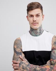 Майка с заниженными проймами и контрастной вставкой на кокетке ASOS DESIGN - Мульти