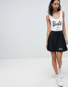 Плиссированная мини-юбка Missguided Barbie - Черный