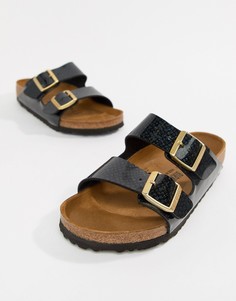 Черные сандалии с принтом Birkenstock Arizona - Черный