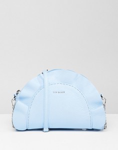 Кожаная сумка через плечо с рюшами Ted Baker - Синий