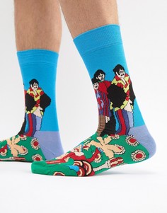 Носки Желтая субмарина Happy Socks x The Beatles - Синий