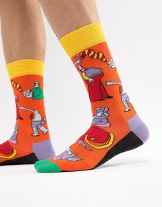 Носки Желтая субмарина Happy Socks x The Beatles - Оранжевый
