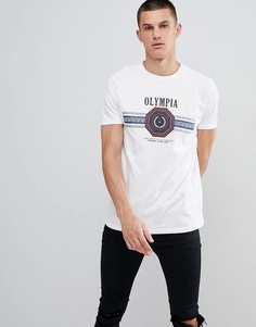 Футболка с принтом ASOS DESIGN - Белый