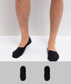 2 пары невидимых носков Calvin Klein - Черный