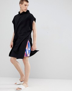 Черное полотенце с капюшоном ASOS DESIGN - Черный