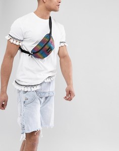 Сумка-кошелек на пояс цветов радуги ASOS DESIGN - Мульти
