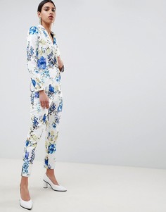 Брюки с цветочным принтом ASOS DESIGN - Мульти