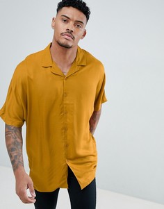 Оверсайз-рубашка горчичного цвета ASOS DESIGN - Желтый