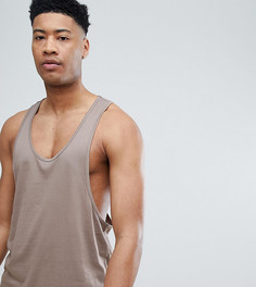 Бежевая майка-борцовка ASOS DESIGN Tall - Бежевый