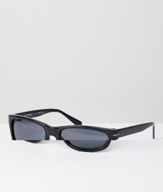 Квадратные солнцезащитные очки в черной оправе AJ Morgan - Черный