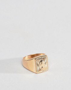 Золотистое кольцо ASOS DESIGN - Золотой