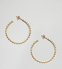 Большие позолоченные серьги-кольца Ottoman Hands - Золотой