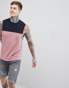 Майка с заниженными проймами и контрастной вставкой на кокетке ASOS DESIGN - Мульти