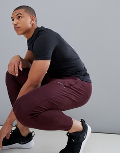 Бордовые супероблегающие джоггеры ASOS 4505 - Красный
